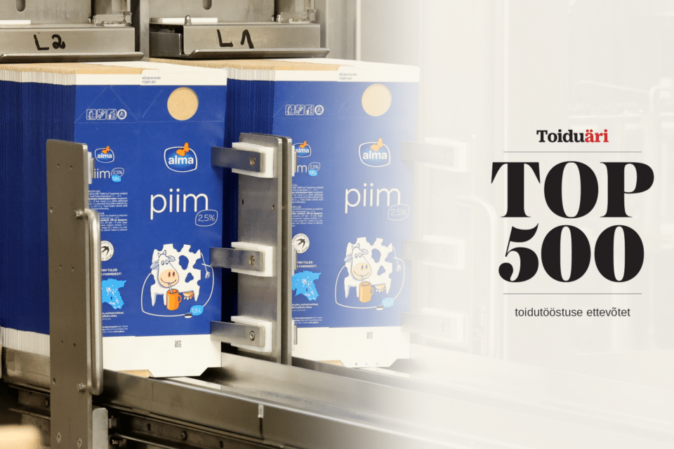 Eesti toidutööstuse TOP 500 tipus käib tihe liidrivõistlus: Maag Eesti hoiab esikohta, kuid Valio Eesti on käibega järele jõudmas.