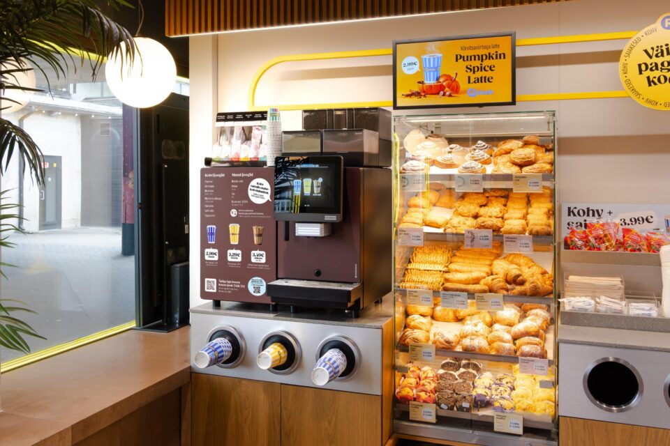 Kõigis R-kioski poodides on nüüd Franke A600 täisautomaatsed kohvimasinad.